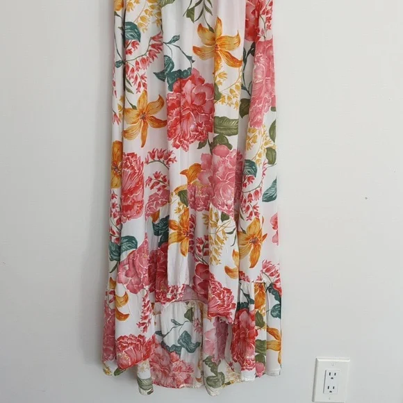 Anthro Abel the Label Osaka Garden Party Floral Boho Size‎ S Rayon Maxi Dress - Picture 4 of 9